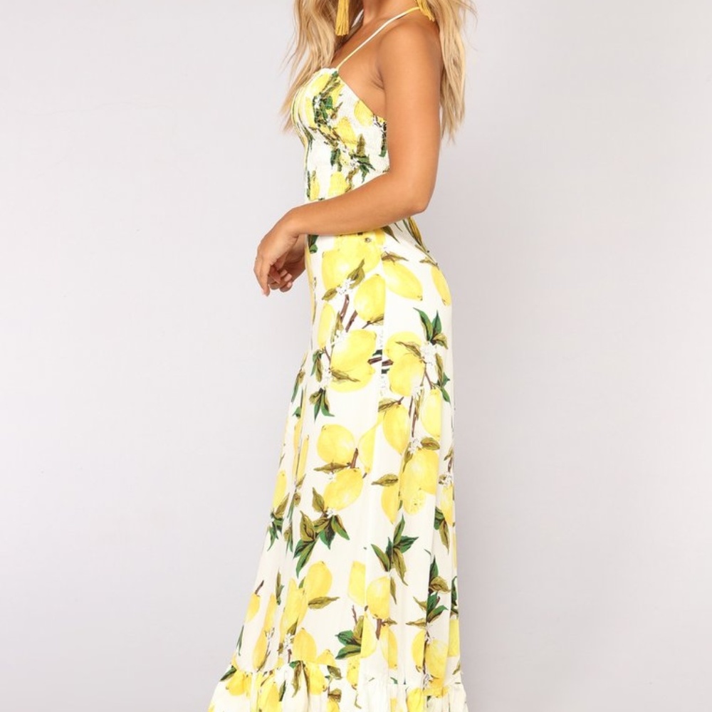 Yellow lemon dress